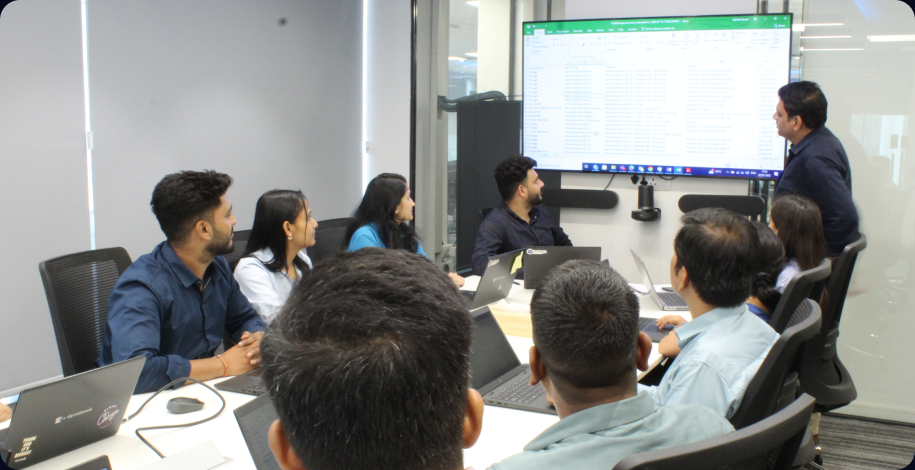 IT team in a strategy meeting