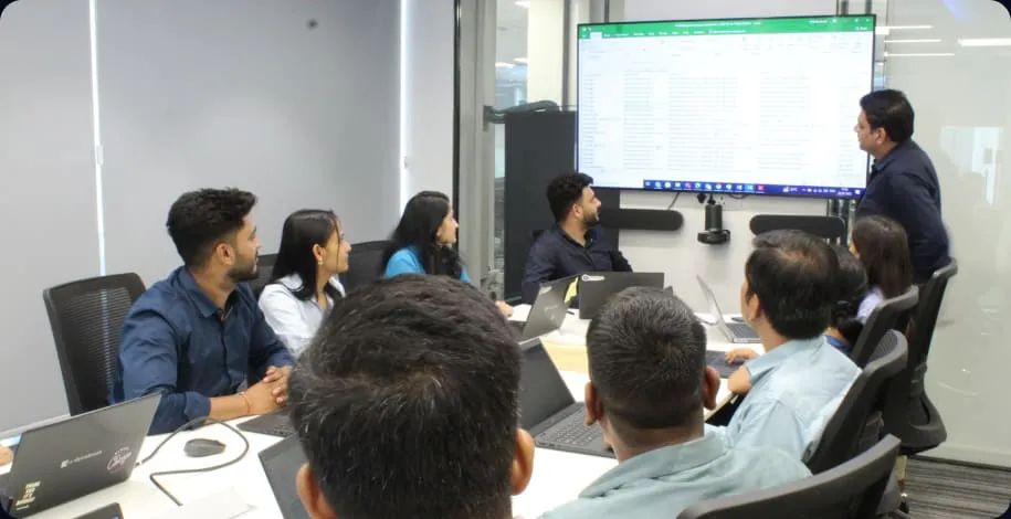 IT team in a strategy meeting